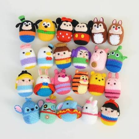 Mais de 20 amigurumis de personagens Disney feitos em crochê: Mickey, Minnie, Stitch, Dumbo e muito mais
